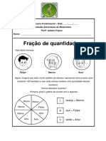 Atividade 2 Extra Classe de Revisão Fraçoes 4 Ano