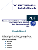 Food Safety Hazards: Biological Dangers