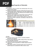 Fire Resisting Properties of Materials:: Concrete