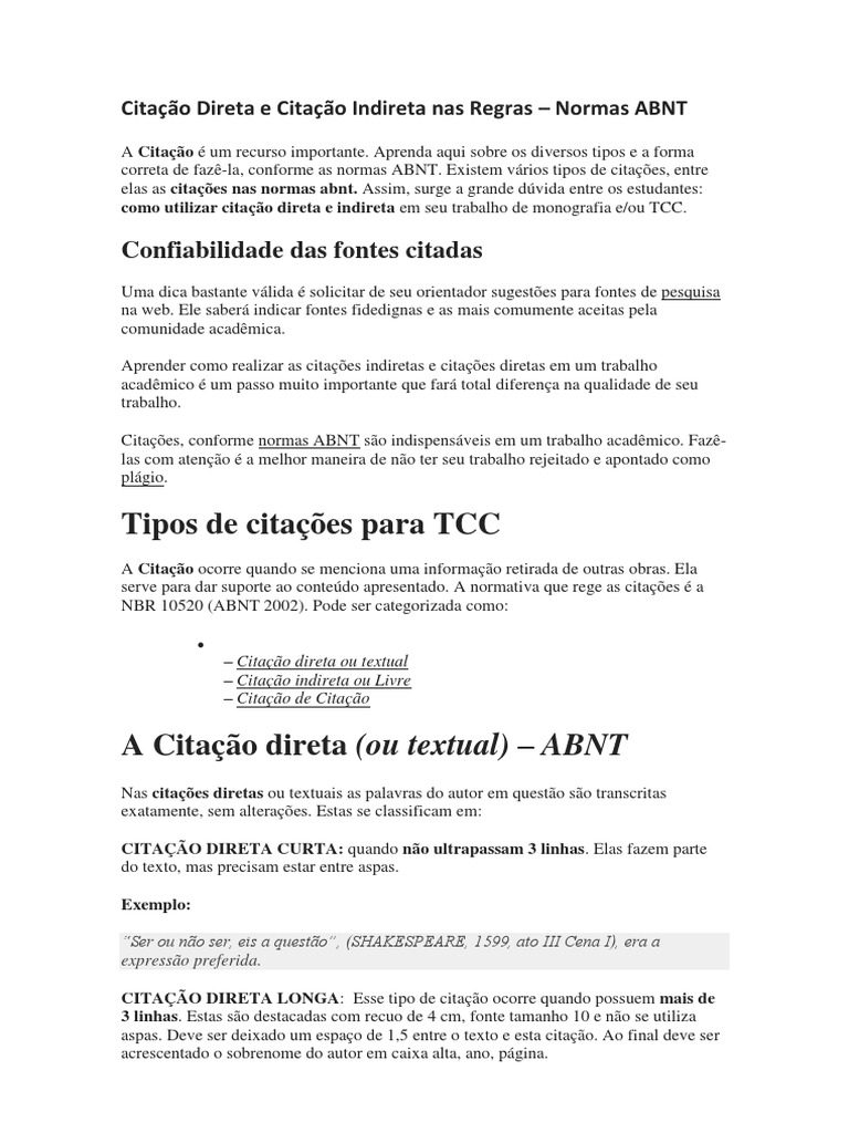 Como Citar Tcc De Outra Pessoa