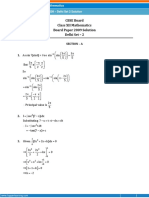 CBSE Board Class XII Mathematics Board Paper 2009 Solution Delhi Set - 2