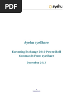 Ayehu Eyeshare: Executing Exchange 2010 Powershell Commands From Eyeshare