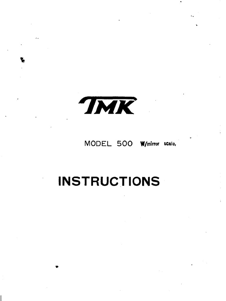 Tmk 500 Pdf Voltaje Sistema Internacional De Unidades