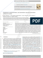 Polyphenols, Methylxanthines, and Antioxidant Capacity of Chocolates 4 Produced in Serbia