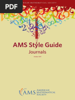 AMS Style Guide