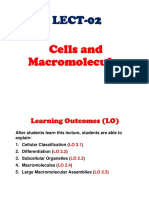 LECT-02 Cells and Macromolecules (2019-2020-1)