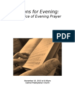 Hymns For Evening:: A Service of Evening Prayer