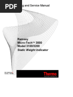 Operating and Service Manual: Ramsey Micro-Tech Model 3100/3200