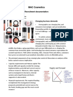 MAC Cosmetics Recruitment Documentation