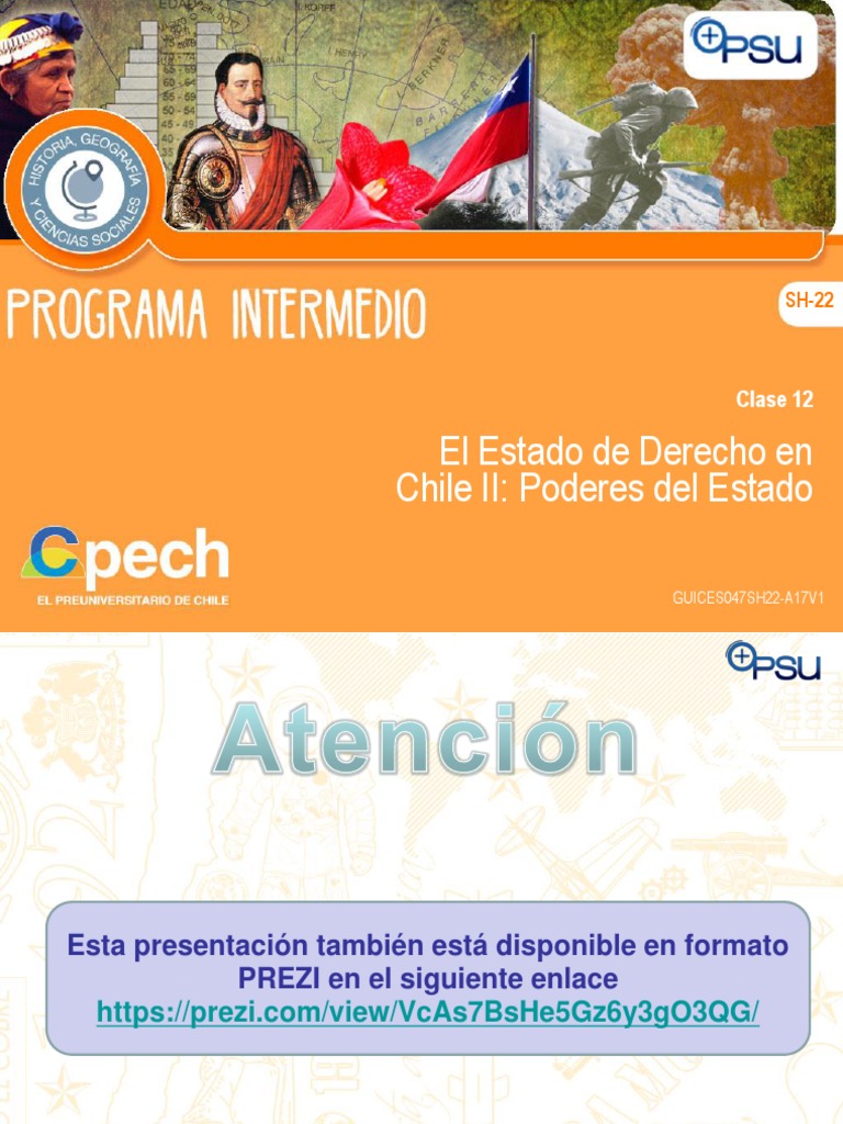 Poderes del Estado en Chile: Análisis y Funciones | PDF | Separación de ...