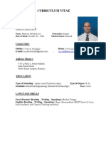 Curriculum Vitae: Personal Data