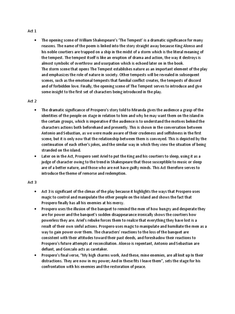 Dramatic significance essay image