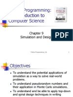 Python Programming: An Introduction To Computer Science: Simulation and Design