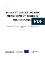 Mfg en Paper Poverty Targeting and Measurement Tools in Microfinance Progress Out of Poverty Index and the Poverty Assessment Tool Oct 2010