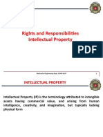 Rights and Responsibilities Intellectual Property: Mechanical Engineering Dept. CEME NUST 1