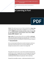 Machine Learning Is Fun PDF