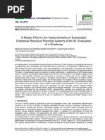 A Master Plan For The Implementation of Sustainable Enterprise Resource Planning Systems (Part III) : Evaluation of A Roadmap