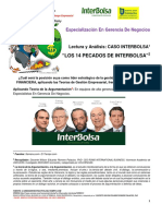 CASO INTERBOLSA Los 14 PECADOS. Estrategia Financiera. Especializacion Gerencia de Negocios. UNIAJC 2019