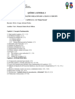 QUÍMICA GENERAL I - CONTENIDO ANALÍTICO CAPÍTULOS I-II