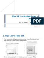 The 21 Irrefutable Laws of Leadership PDF