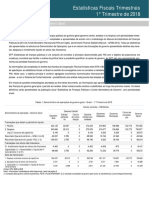 Estatísticas Fiscais Trimestrais 1-2018