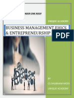 Business Management, Ethics and Entrepreneurship All Definition