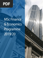 MSC Finance and Economics Brochure 2019