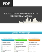 Project Risk Management & Decision Analysis