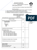 Trabajo y Rubrica de Estudiantes Que Participaron en Limpieza de Costas 7mo y 8vo Con Rubrica