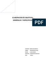 Elaboracion de Objetivos