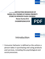 Consumer Buying Behaviour of Nokia Cell Phones at Nokia Priority Store in Spencer Plaza Chennai Ravee Kumar.M.S CH2009PGDM15F39