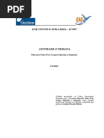 Portfólio 6ª Semana