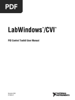 Labwindows /cvi: Pid Control Toolkit User Manual