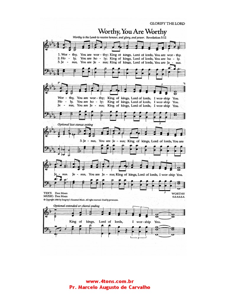 Hw-Worthy You Are Worthy 1 | PDF