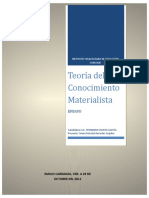 Ensayo Teoria Del Conocimiento Materialista