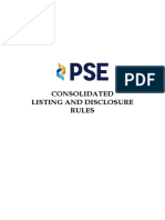 Listing and Disclosure Rules PDF