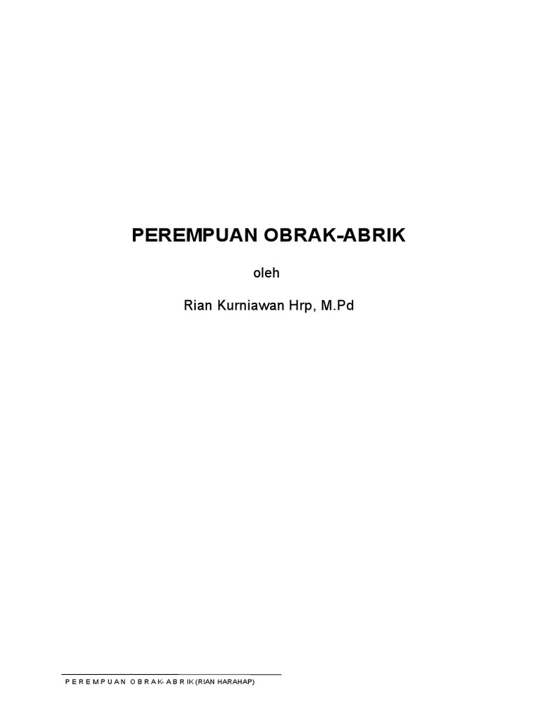 Perempuan Obrak Abrik | PDF