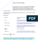 Evaluating Logarithms with Any Base Using the Change-of-Base Property