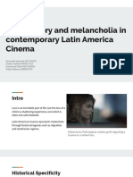 Loss, History and Melancholia in Contemporary Latin America Cinema