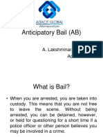 Anticipatory Bail (AB) : A. Lakshminarayanan Advocate
