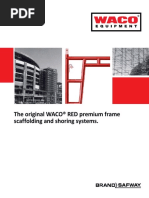 The Original WACO® RED Premium Frame Scaffolding and Shoring Systems