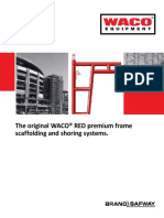 The Original WACO® RED Premium Frame Scaffolding and Shoring Systems