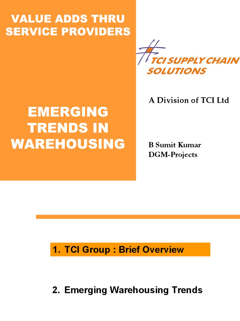Emerging Trends In Warehousing Download Free Pdf Warehouse Logistics