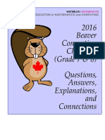 Beaver Computing Challenge Part A Questions, Answers, Explanations and Connections