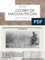 Discovery of Macchu Picchu: Sandra Deyanira Gamarra Nieto