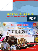 Resolusi Partai Rakyat Demokratik (PRD) Terhadap Permasalahan Papua - Buku Saku