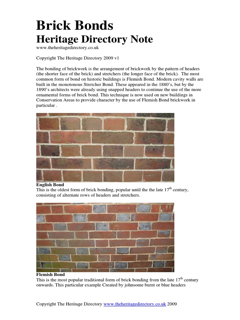 Brick Bonds v2 PDF | PDF | Architectural Design | Architecture