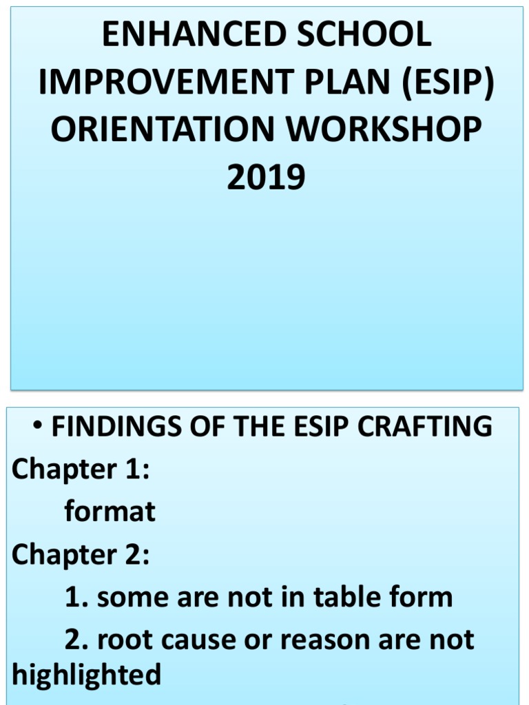 ESIP Orientation Workshop Overview | PDF | Monitoring And Evaluation ...
