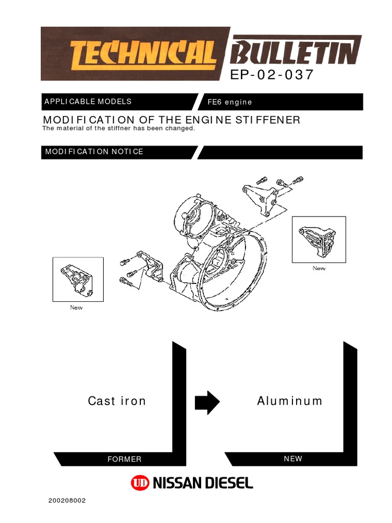 Engine Stiffener Modification Details | PDF