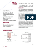 Description Features: LT1129/LT1129-3.3/LT1129-5 Micropower Low Dropout Regulators With Shutdown